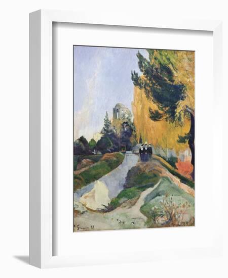 The Alyscamps, Arles-Paul Gauguin-Framed Art Print