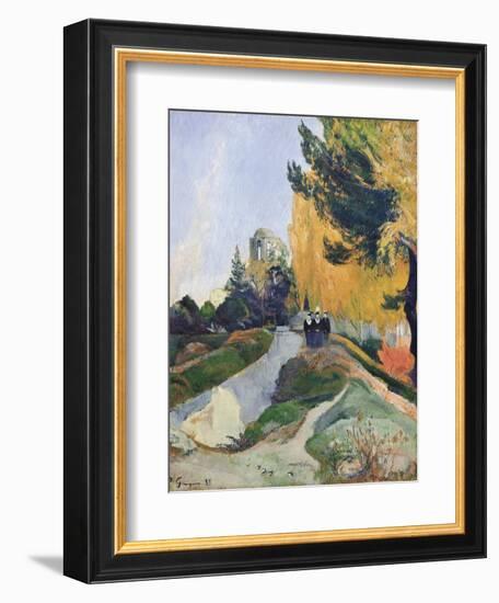 The Alyscamps, Arles-Paul Gauguin-Framed Art Print