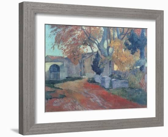 The Alyscamps in Arles-Paul Gauguin-Framed Giclee Print