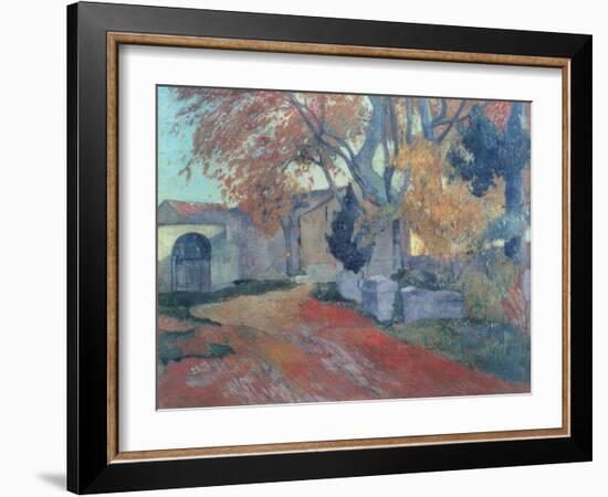 The Alyscamps in Arles-Paul Gauguin-Framed Giclee Print