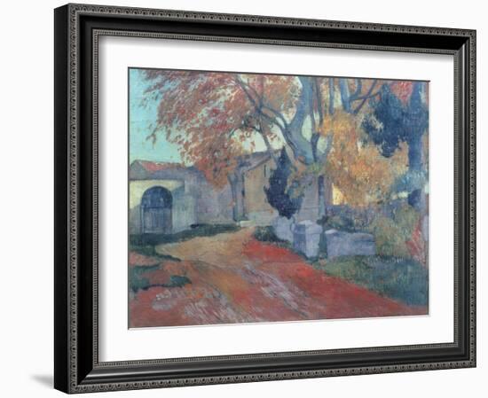 The Alyscamps in Arles-Paul Gauguin-Framed Giclee Print