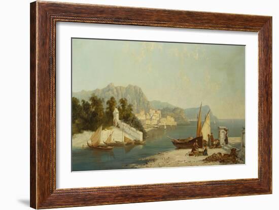 The Amalfitan Coast-William Raymond Dommersen-Framed Giclee Print