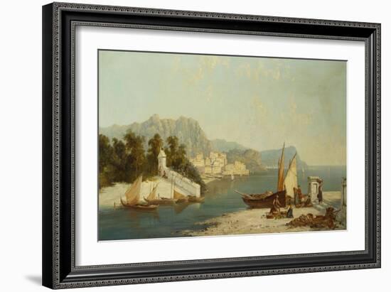 The Amalfitan Coast-William Raymond Dommersen-Framed Giclee Print