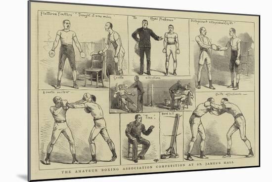 The Amateur Boxing Association Competition at St James's Hall-null-Mounted Giclee Print