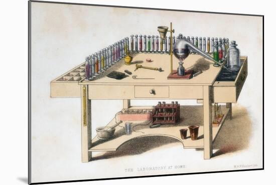 The Amateur Chemist's Laboratory Bench, 1860-M & N Hanhart-Mounted Giclee Print