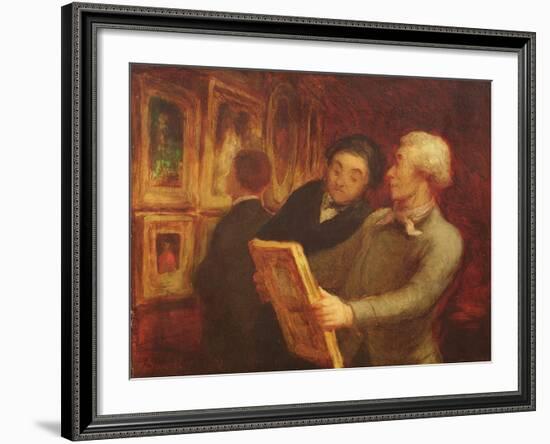 The Amateur Painter-Honore Daumier-Framed Giclee Print