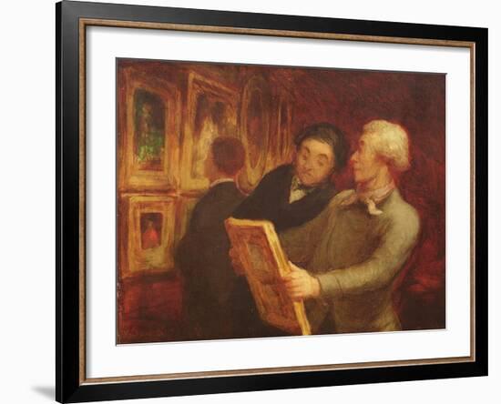 The Amateur Painter-Honore Daumier-Framed Giclee Print