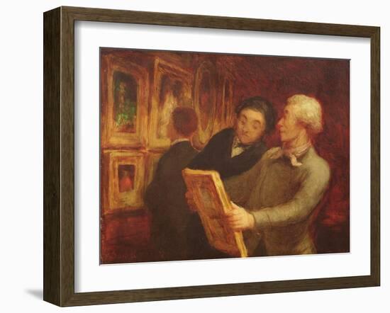 The Amateur Painter-Honore Daumier-Framed Giclee Print