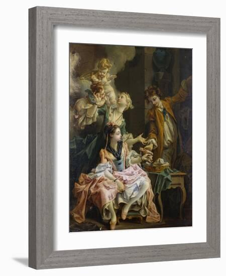 The Amatory Morning, La Galante Matinee-Francois Boucher-Framed Giclee Print