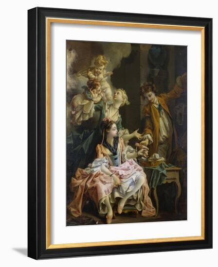 The Amatory Morning, La Galante Matinee-Francois Boucher-Framed Giclee Print