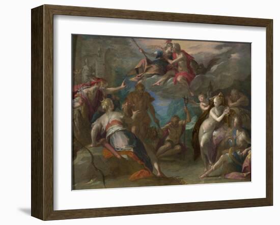 The Amazement of the Gods, 1590S-Hans von Aachen-Framed Giclee Print