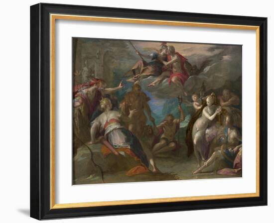 The Amazement of the Gods, 1590S-Hans von Aachen-Framed Giclee Print