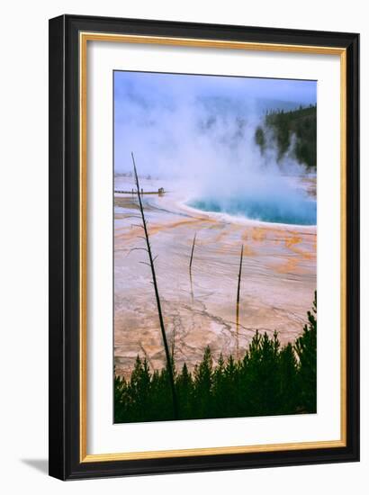 The Amazing Grand Prismatic Spring, Yellowstone National Park-Vincent James-Framed Premium Photographic Print