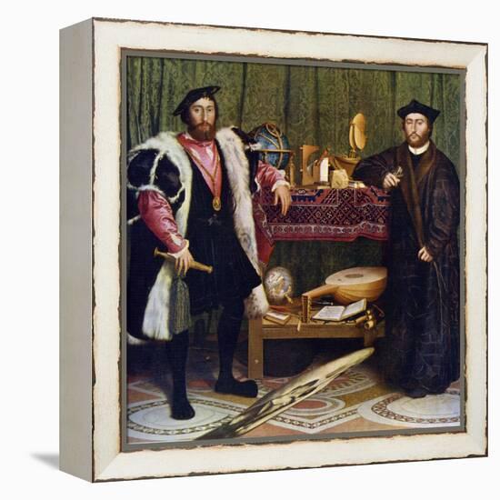 The Ambassadors, 1533-Hans Holbein the Younger-Framed Premier Image Canvas