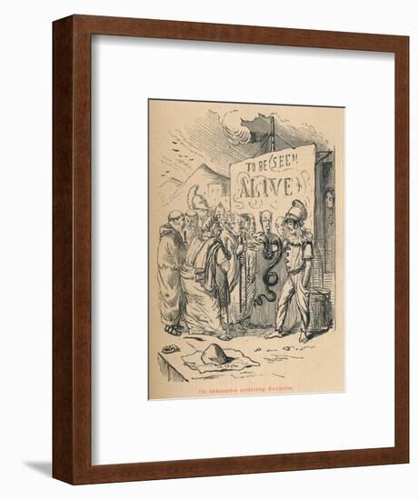 'The Ambassadors purchasing Aesculaplus', 1852-John Leech-Framed Giclee Print