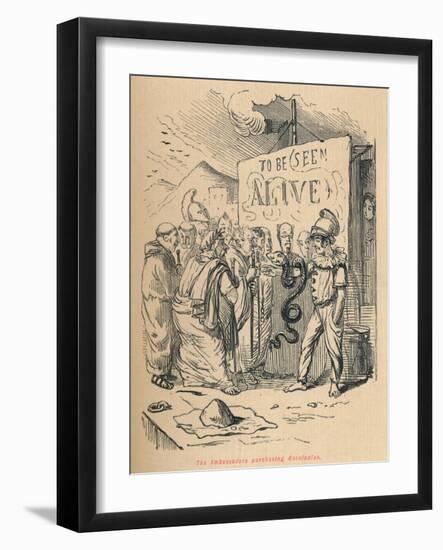 'The Ambassadors purchasing Aesculaplus', 1852-John Leech-Framed Giclee Print