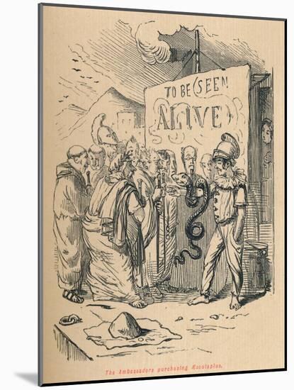 'The Ambassadors purchasing Aesculaplus', 1852-John Leech-Mounted Giclee Print