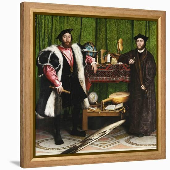 The Ambassadors-Hans Holbein the Younger-Framed Premier Image Canvas