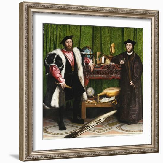 The Ambassadors-Hans Holbein the Younger-Framed Giclee Print