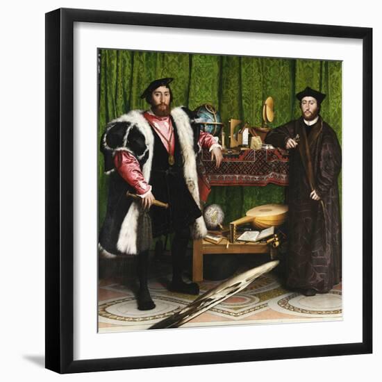 The Ambassadors-Hans Holbein the Younger-Framed Giclee Print