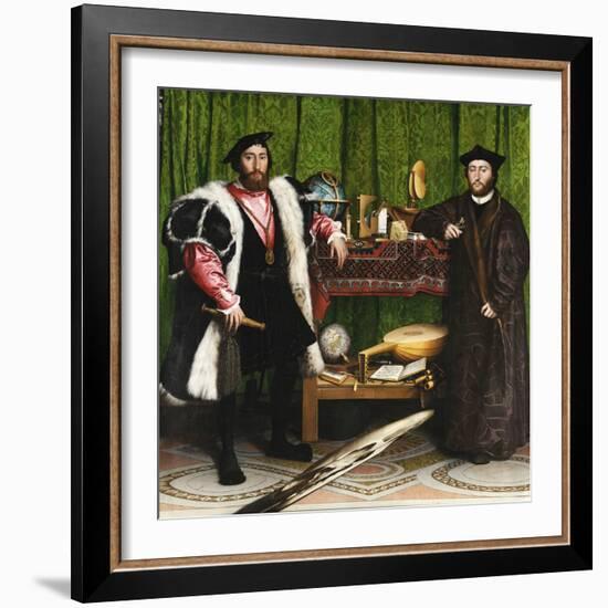 The Ambassadors-Hans Holbein the Younger-Framed Giclee Print