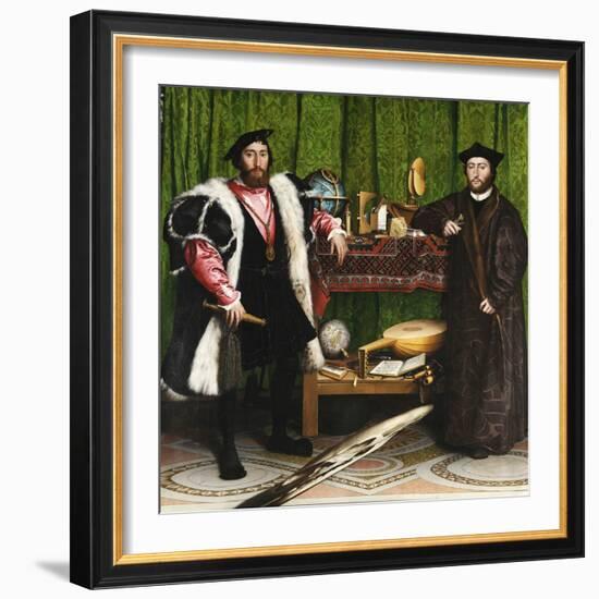 The Ambassadors-Hans Holbein the Younger-Framed Giclee Print