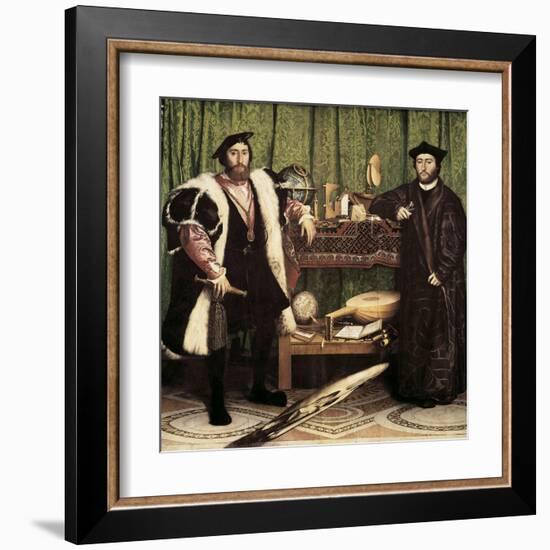 The Ambassadors-Hans Holbein the Younger-Framed Art Print