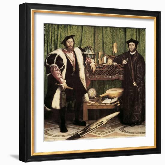 The Ambassadors-Hans Holbein the Younger-Framed Art Print