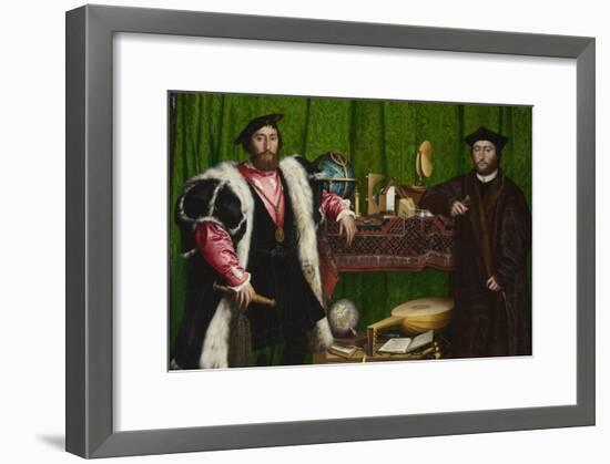 The Ambassadors-Hans Holbein the Younger-Framed Art Print