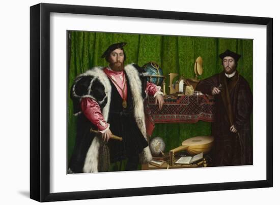 The Ambassadors-Hans Holbein the Younger-Framed Art Print