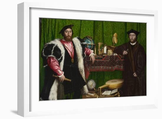 The Ambassadors-Hans Holbein the Younger-Framed Art Print