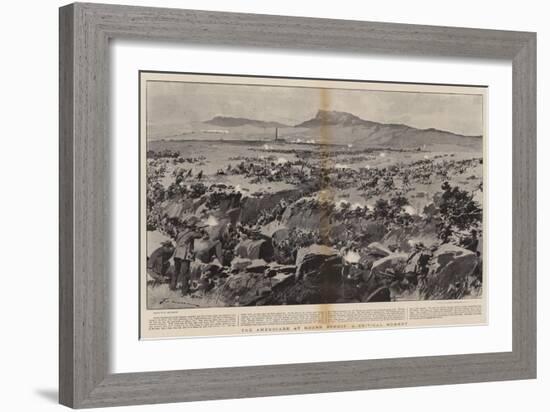 The Ambuscade at Koorn Spruit, a Critical Moment-Frederic De Haenen-Framed Giclee Print