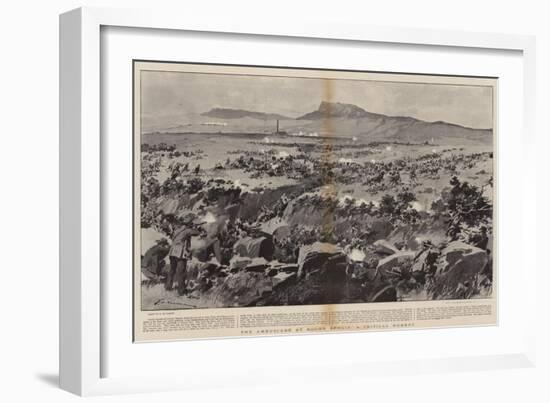 The Ambuscade at Koorn Spruit, a Critical Moment-Frederic De Haenen-Framed Giclee Print