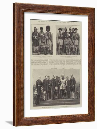 The Ameer of Afghanistan at the Rawul Pindi Durbar-null-Framed Giclee Print