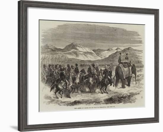 The Ameer of Cabool on His Way to Peshawur-null-Framed Giclee Print