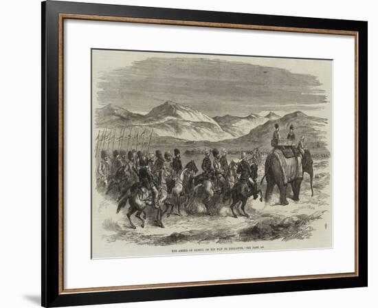 The Ameer of Cabool on His Way to Peshawur-null-Framed Giclee Print