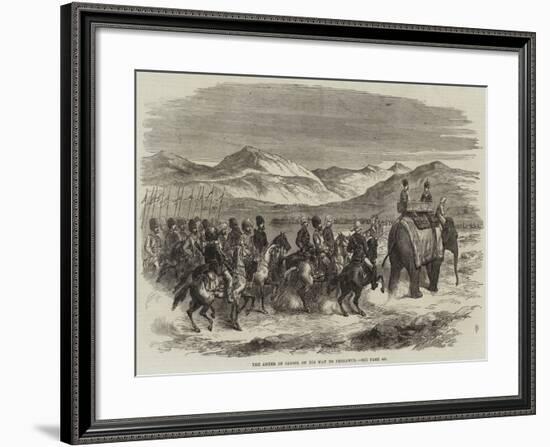 The Ameer of Cabool on His Way to Peshawur-null-Framed Giclee Print