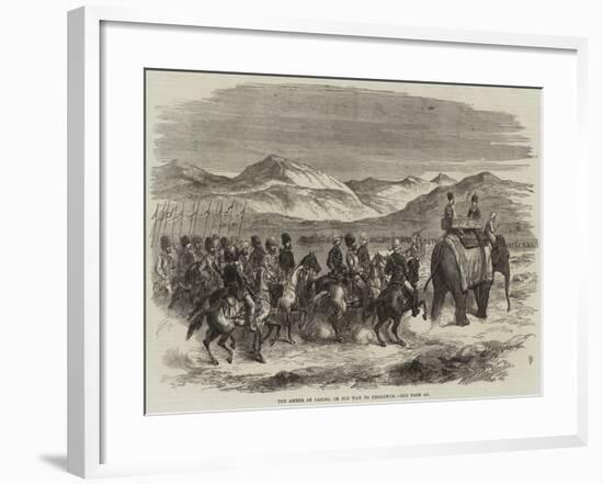 The Ameer of Cabool on His Way to Peshawur-null-Framed Giclee Print