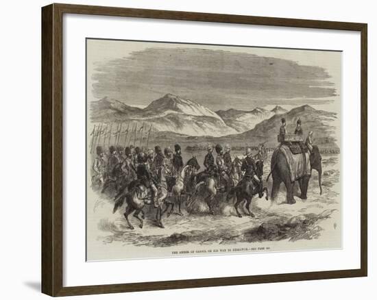 The Ameer of Cabool on His Way to Peshawur-null-Framed Giclee Print