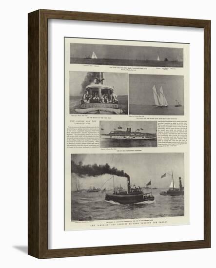 The America Cup Contest as Seen Through the Camera-null-Framed Giclee Print