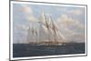 The America's Cup 1871 'Columbia Leading Livonia'-John Sutton-Mounted Giclee Print