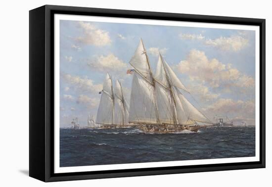 The America's Cup 1871 'Columbia Leading Livonia'-John Sutton-Framed Premier Image Canvas