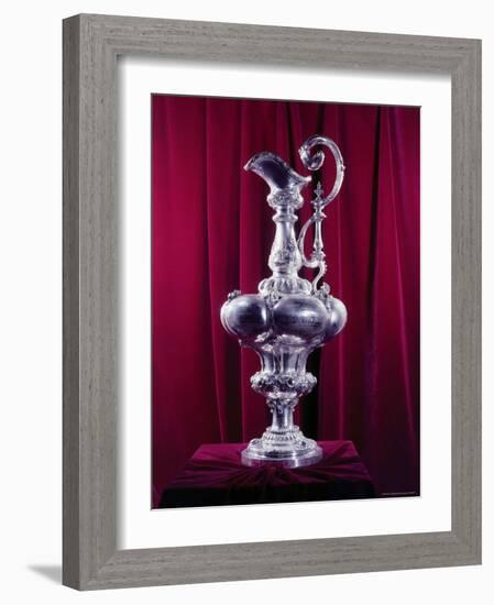 The America's Cup Yachting Trophy in the New York Yacht Club's Trophy Room-Dmitri Kessel-Framed Photographic Print