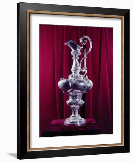 The America's Cup Yachting Trophy in the New York Yacht Club's Trophy Room-Dmitri Kessel-Framed Photographic Print