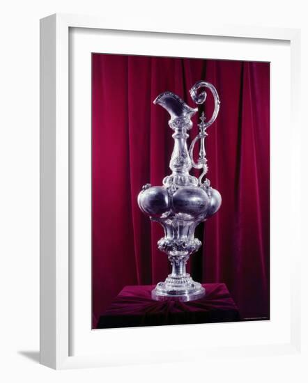 The America's Cup Yachting Trophy in the New York Yacht Club's Trophy Room-Dmitri Kessel-Framed Photographic Print