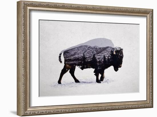 The American Bison-Davies Babies-Framed Art Print