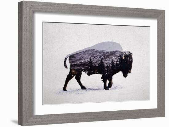 The American Bison-Davies Babies-Framed Art Print