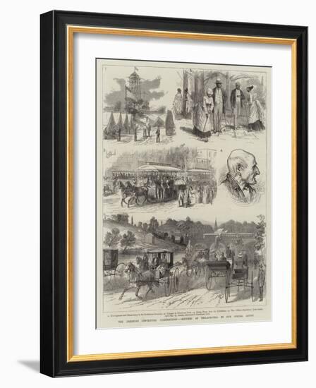 The American Centennial Celebrations, Sketches at Philadelphia-null-Framed Giclee Print