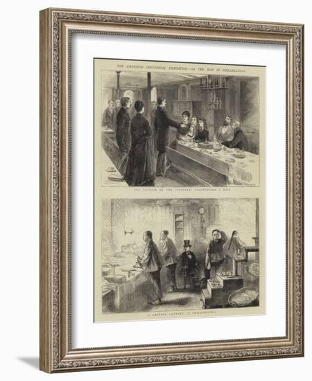 The American Centennial Exhibition, on the Way to Philadelphia-Walter Jenks Morgan-Framed Giclee Print