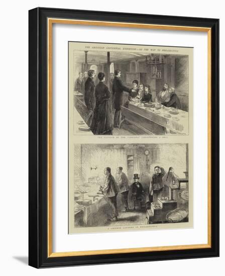 The American Centennial Exhibition, on the Way to Philadelphia-Walter Jenks Morgan-Framed Giclee Print